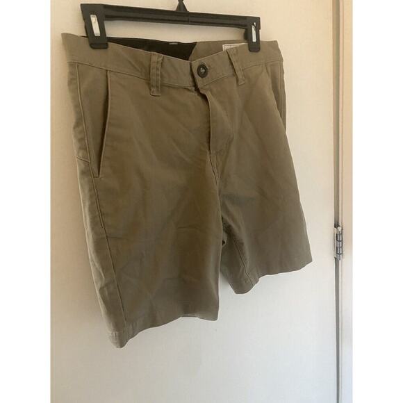 Volcom True To This Shorts Men's 31 Khaki Chino Casual Outdoors Skate Surf - Picture 1 of 3